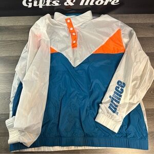 Prince Windbreaker with Orange and Blue Design Mens xxl